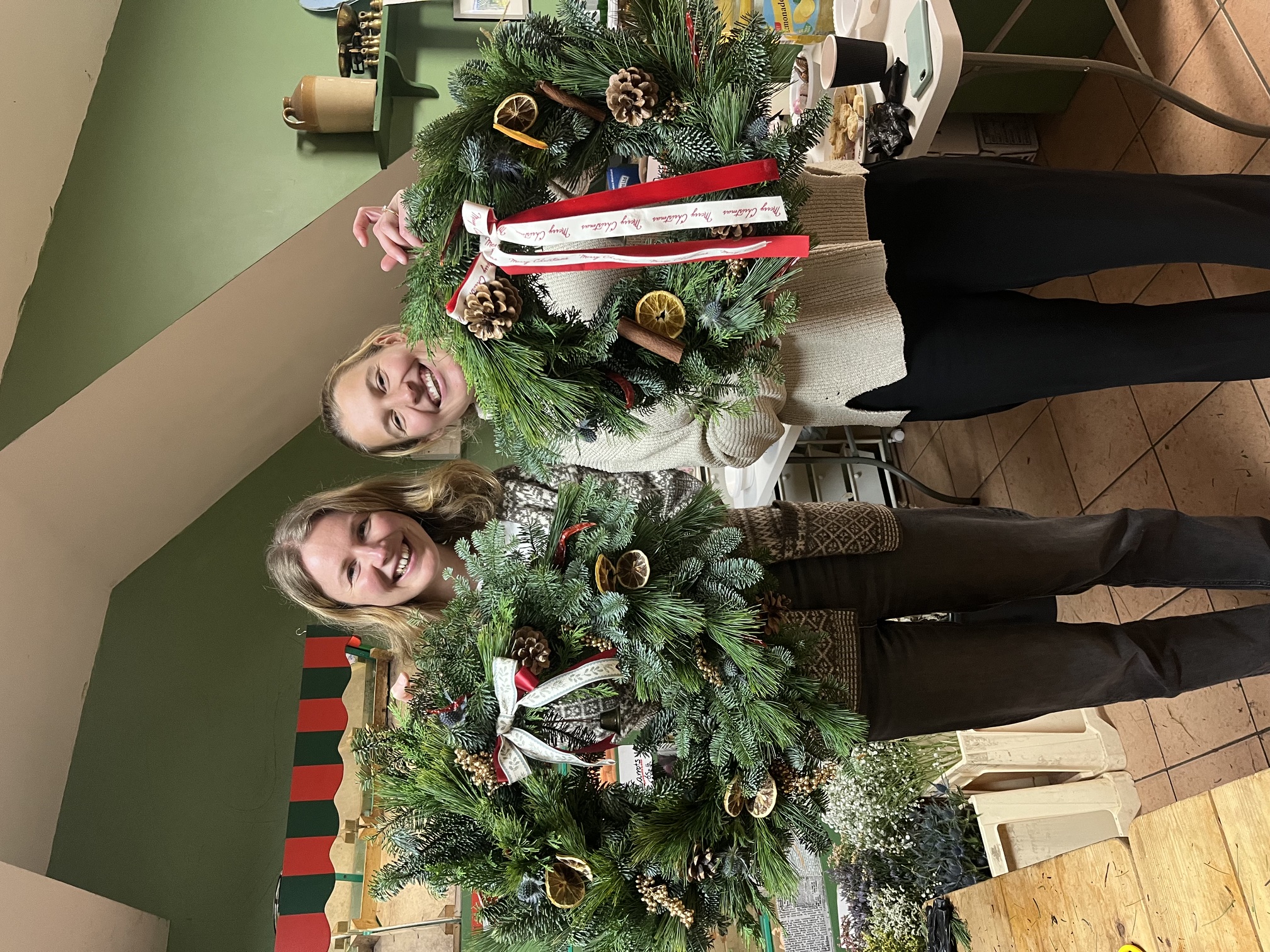 Christmas wreath making workshop